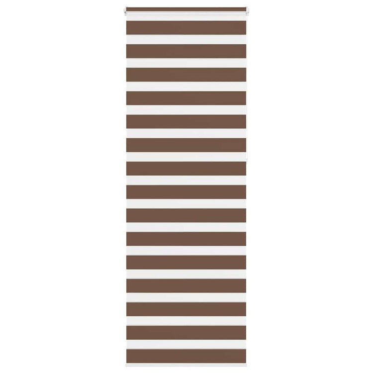 Vidaxl Zebra Rouleau aveugle 90x230 cm Largeur de tissu 85,9 cm Brun polyester