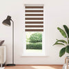 Vidaxl Zebra Rouleau aveugle 90x230 cm Largeur de tissu 85,9 cm Brun polyester