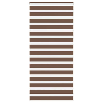 Vidaxl Zebra Rouleau aveugle 100x230 cm Largeur de poussière 95,9 cm Brun polyester
