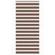Vidaxl Zebra Rouleau aveugle 100x230 cm Largeur de poussière 95,9 cm Brun polyester
