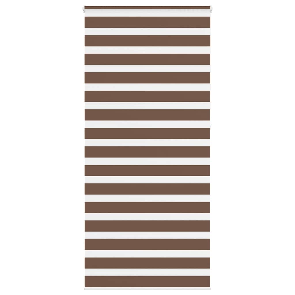 Vidaxl Zebra Rouleau aveugle 105x230 cm Largeur de tissu 100,9 cm Brun polyester