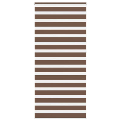 Vidaxl Zebra Rouleau aveugle 105x230 cm Largeur de tissu 100,9 cm Brun polyester