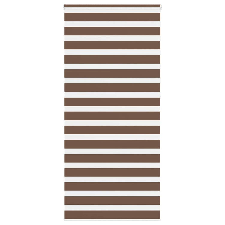 Vidaxl Zebra Rouleau aveugle 105x230 cm Largeur de tissu 100,9 cm Brun polyester