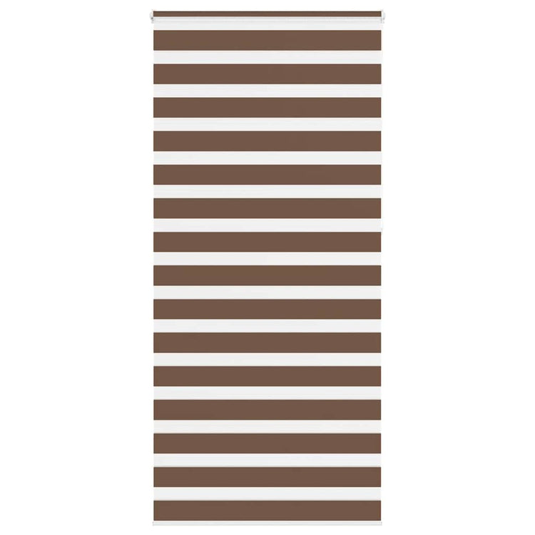 Vidaxl Zebra Rouleau aveugle 110x230 cm Largeur de tissu 105,9 cm Brun polyester