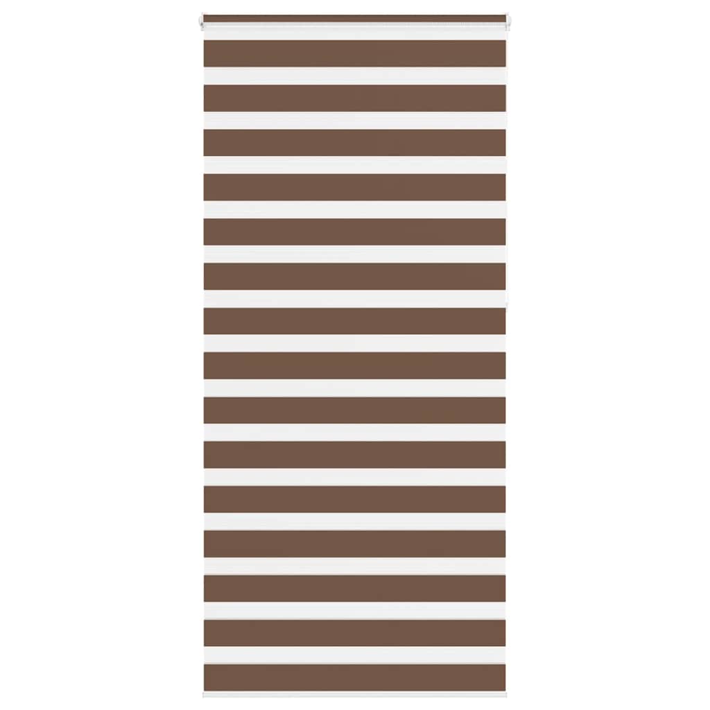 Vidaxl Zebra Rouleau aveugle 115x230 cm Largeur de tissu 110,9 cm Brown en polyester