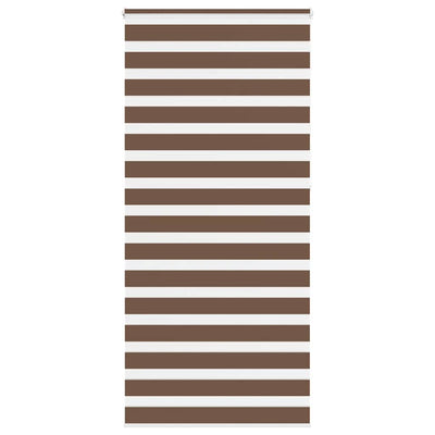 Vidaxl Zebra Rouleau aveugle 115x230 cm Largeur de tissu 110,9 cm Brown en polyester
