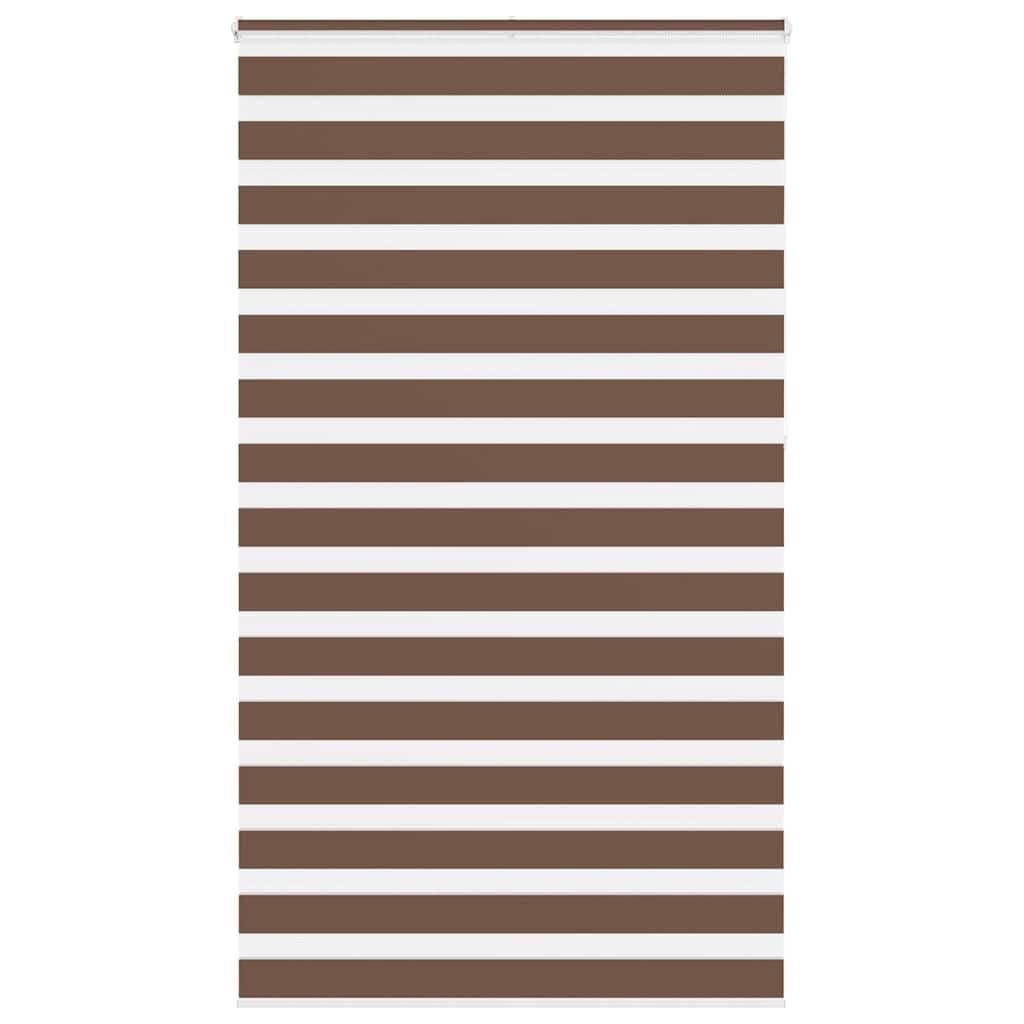 Vidaxl Zebra Rouleau aveugle 120x230 cm Largeur de tissu 115,9 cm Brun polyester