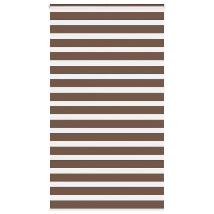 Vidaxl Zebra Rouleau aveugle 120x230 cm Largeur de tissu 115,9 cm Brun polyester