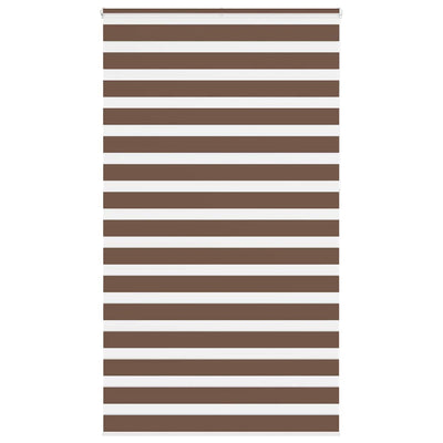 Vidaxl Zebra Rouleau aveugle 125x230 cm Largeur de tissu 120,9 cm Brun polyester