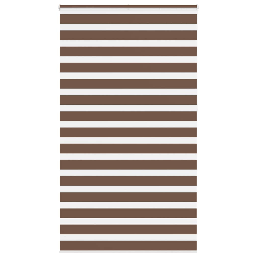 Vidaxl Zebra Rouleau aveugle 130x230 cm Largeur de tissu 125,9 cm Brown en polyester