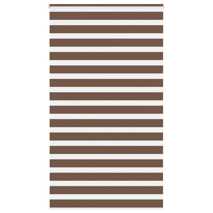 Vidaxl Zebra Rouleau aveugle 130x230 cm Largeur de tissu 125,9 cm Brown en polyester