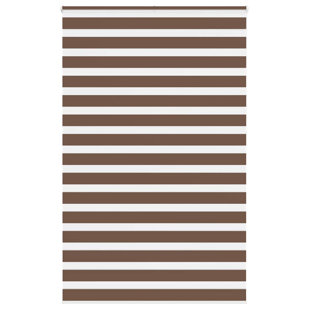 Vidaxl Zebra Rouleau aveugle 140x230 cm Largeur de tissu 135,9 cm Brown en polyester