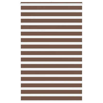 Vidaxl Zebra Rouleau aveugle 140x230 cm Largeur de tissu 135,9 cm Brown en polyester