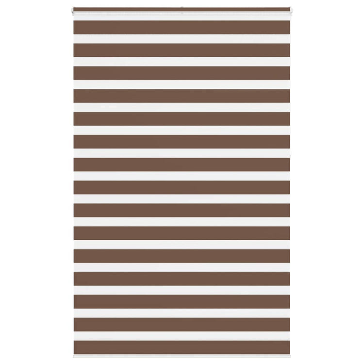 Vidaxl Zebra Rouleau aveugle 140x230 cm Largeur de tissu 135,9 cm Brown en polyester
