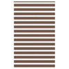 Vidaxl Zebra Rouleau aveugle 145x230 cm Largeur de tissu 140,9 cm Brun polyester