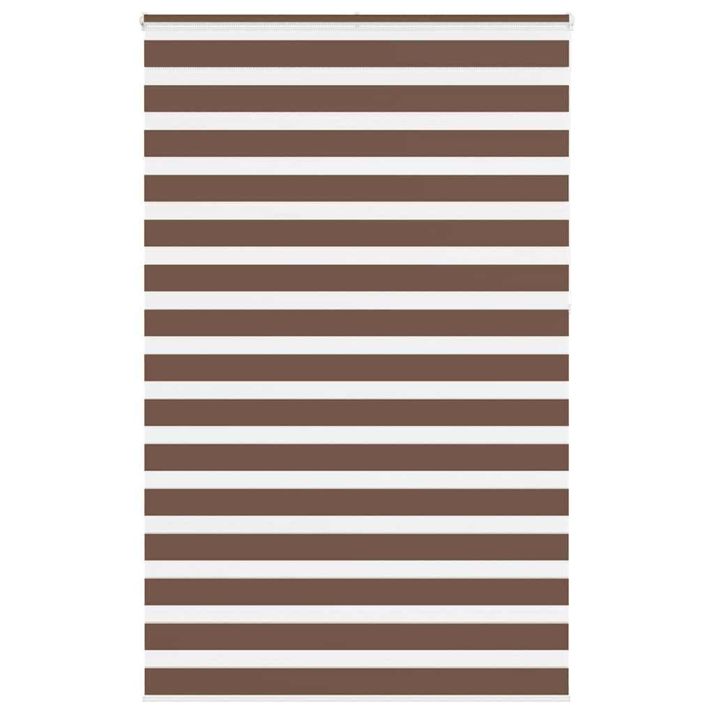Vidaxl Zebra Rouleau aveugle 145x230 cm Largeur de tissu 140,9 cm Brun polyester
