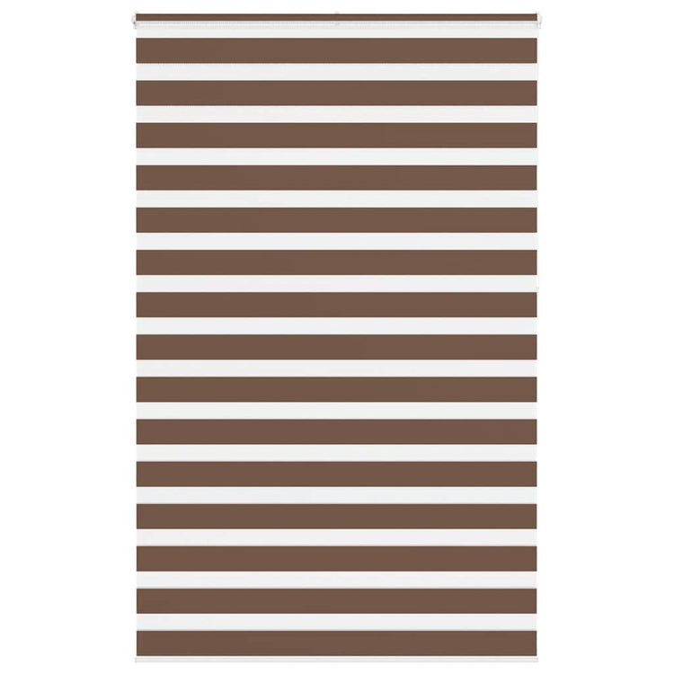 Vidaxl Zebra Rouleau aveugle 145x230 cm Largeur de tissu 140,9 cm Brun polyester