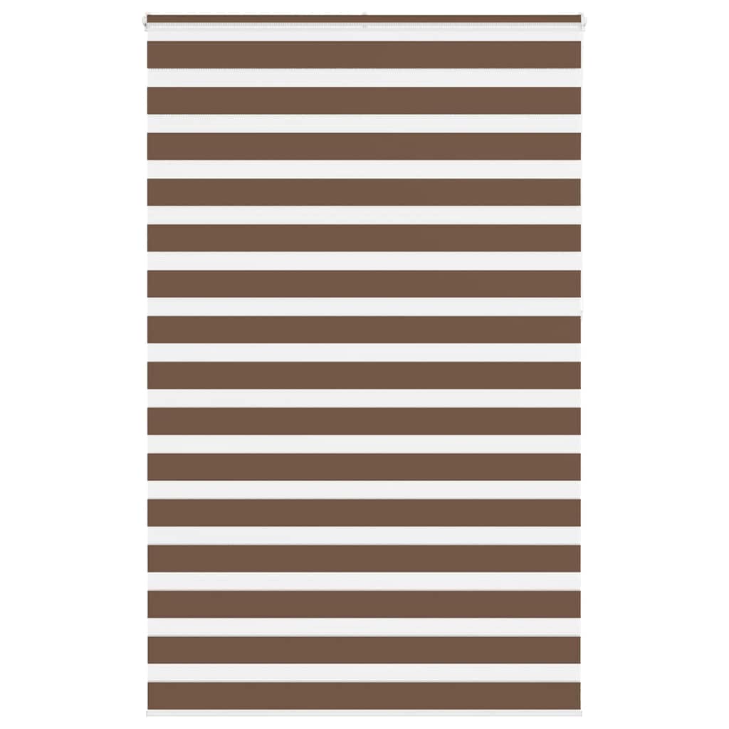 Vidaxl Zebra Rouleau aveugle 150x230 cm Largeur de tissu 145,9 cm Brun polyester