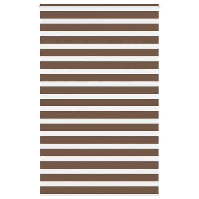 Vidaxl Zebra Rouleau aveugle 150x230 cm Largeur de tissu 145,9 cm Brun polyester