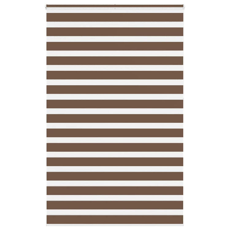 Vidaxl Zebra Rouleau aveugle 150x230 cm Largeur de tissu 145,9 cm Brun polyester