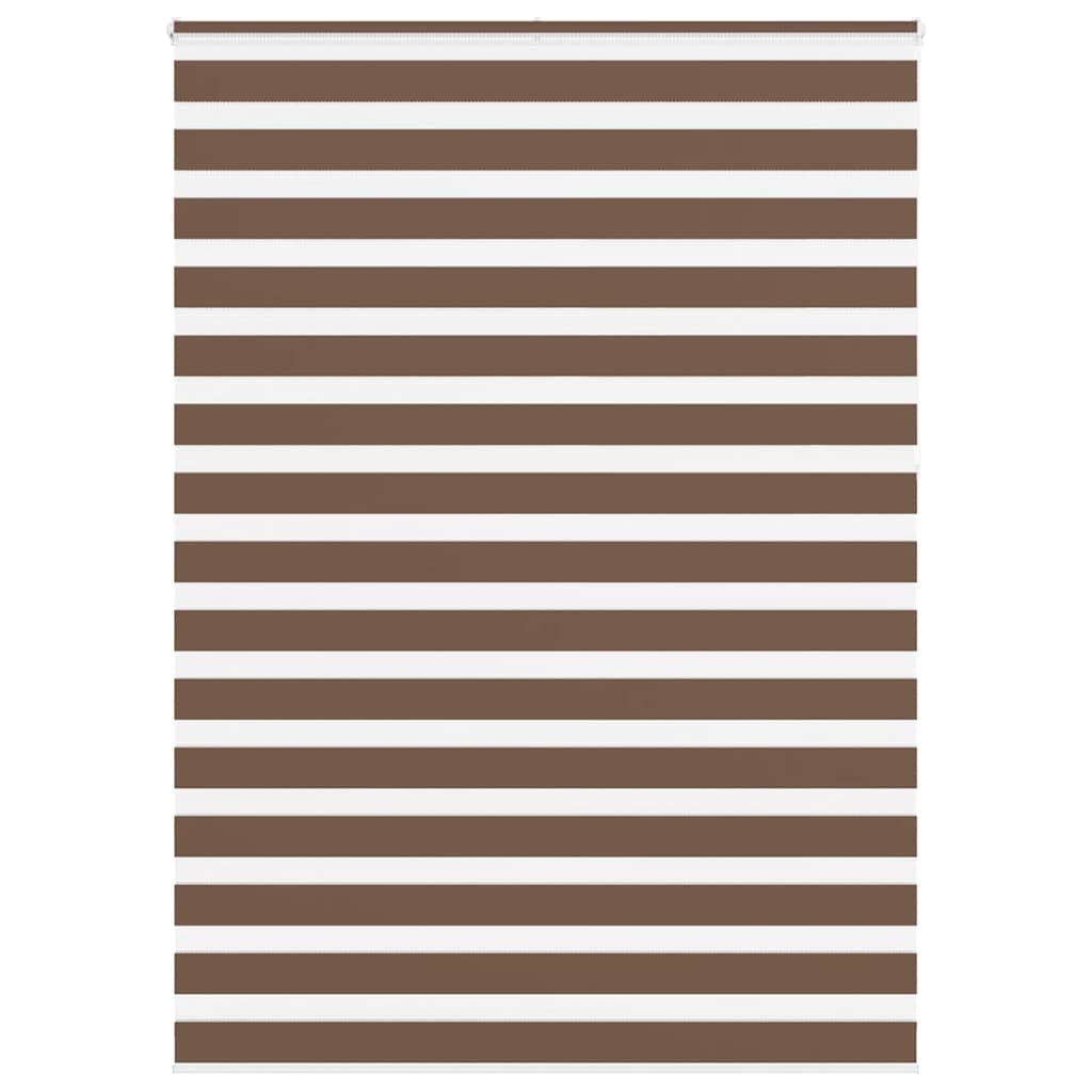 Vidaxl Zebra Rouleau aveugle 155x230 cm Largeur de tissu 150,9 cm Brown en polyester