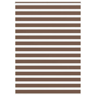 Vidaxl Zebra Rouleau aveugle 155x230 cm Largeur de tissu 150,9 cm Brown en polyester