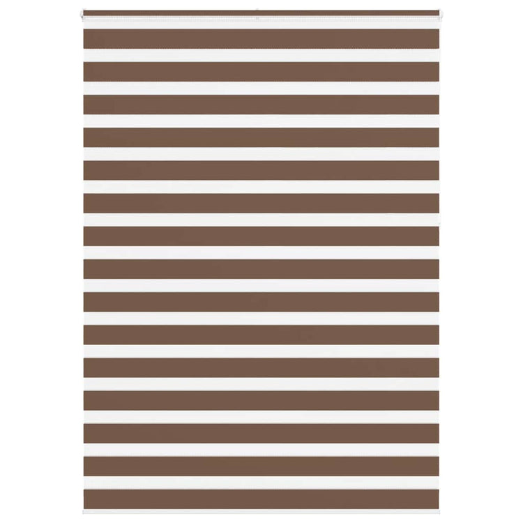 Vidaxl Zebra Rouleau aveugle 155x230 cm Largeur de tissu 150,9 cm Brown en polyester