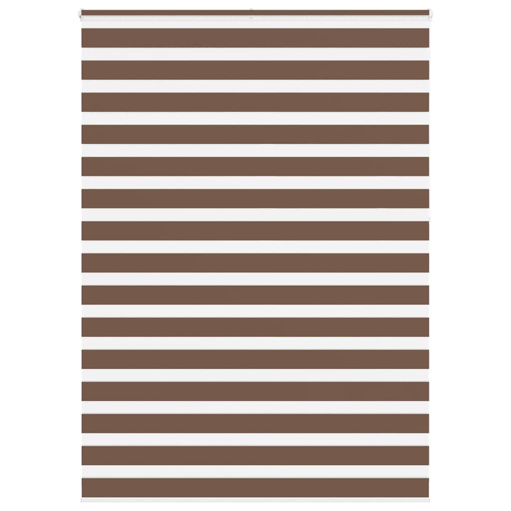 Vidaxl Zebra Rouleau aveugle 165x230 cm Largeur de tissu 160,9 cm Brun polyester