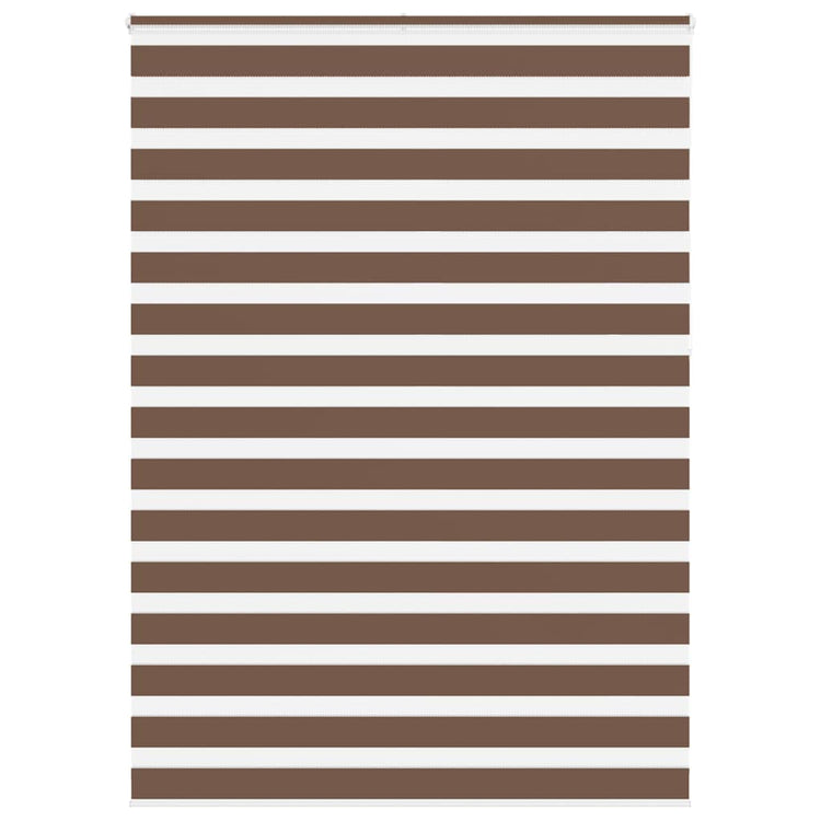 Vidaxl Zebra Rouleau aveugle 165x230 cm Largeur de tissu 160,9 cm Brun polyester