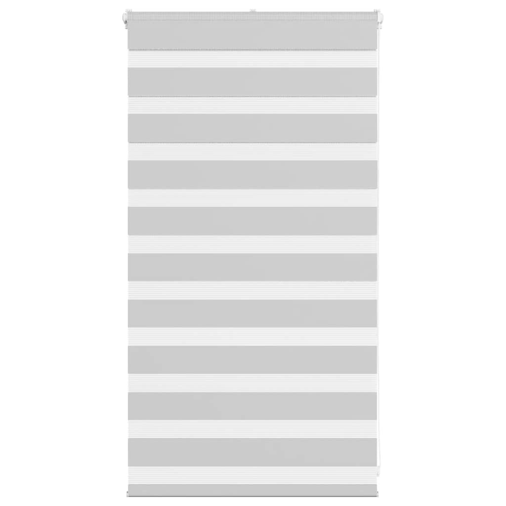 Vidaxl Zebra Rouleau aveugle 80x100 cm Largeur de poussière 75,9 cm gris clair