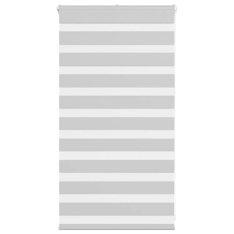 Vidaxl Zebra Rouleau aveugle 80x100 cm Largeur de poussière 75,9 cm gris clair
