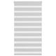 Vidaxl Zebra Rouleau aveugle 80x100 cm Largeur de poussière 75,9 cm gris clair
