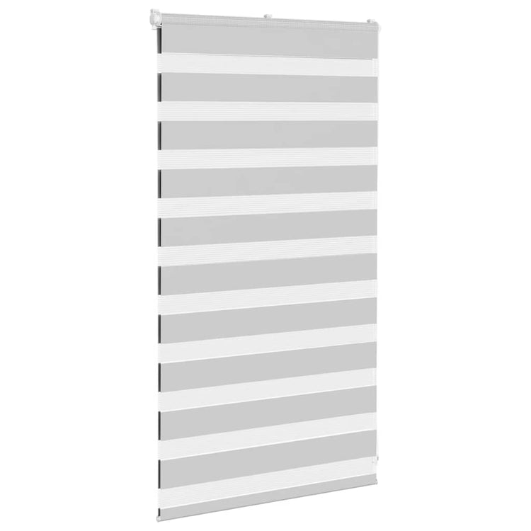 Vidaxl Zebra Rouleau aveugle 85x100 cm Largeur de tissu 80,9 cm gris clair