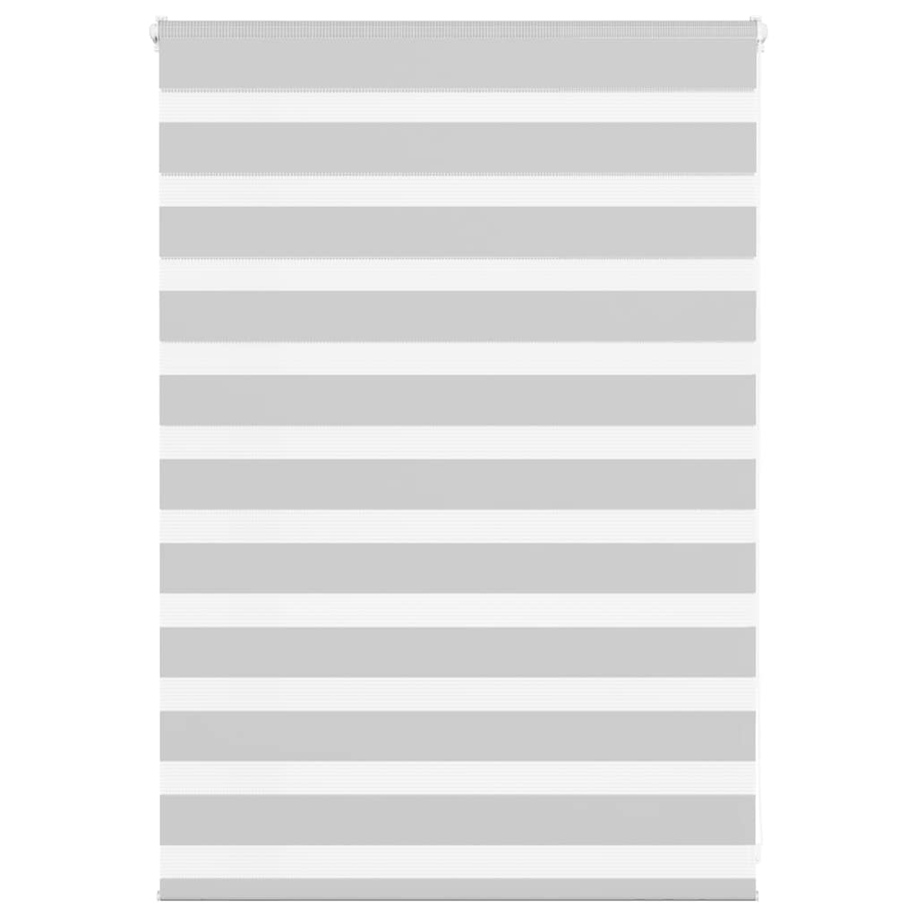 Vidaxl Zebra Rouleau aveugle 100x100 cm Largeur de tissu 95,9 cm gris clair