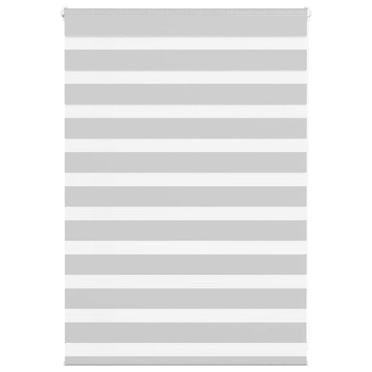 Vidaxl Zebra Rouleau aveugle 100x100 cm Largeur de tissu 95,9 cm gris clair