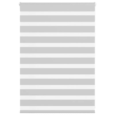 Vidaxl Zebra Rouleau aveugle 110x100 cm Largeur de tissu 105,9 cm Gris clair