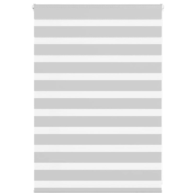 Vidaxl Zebra Rouleau aveugle 110x100 cm Largeur de tissu 105,9 cm Gris clair
