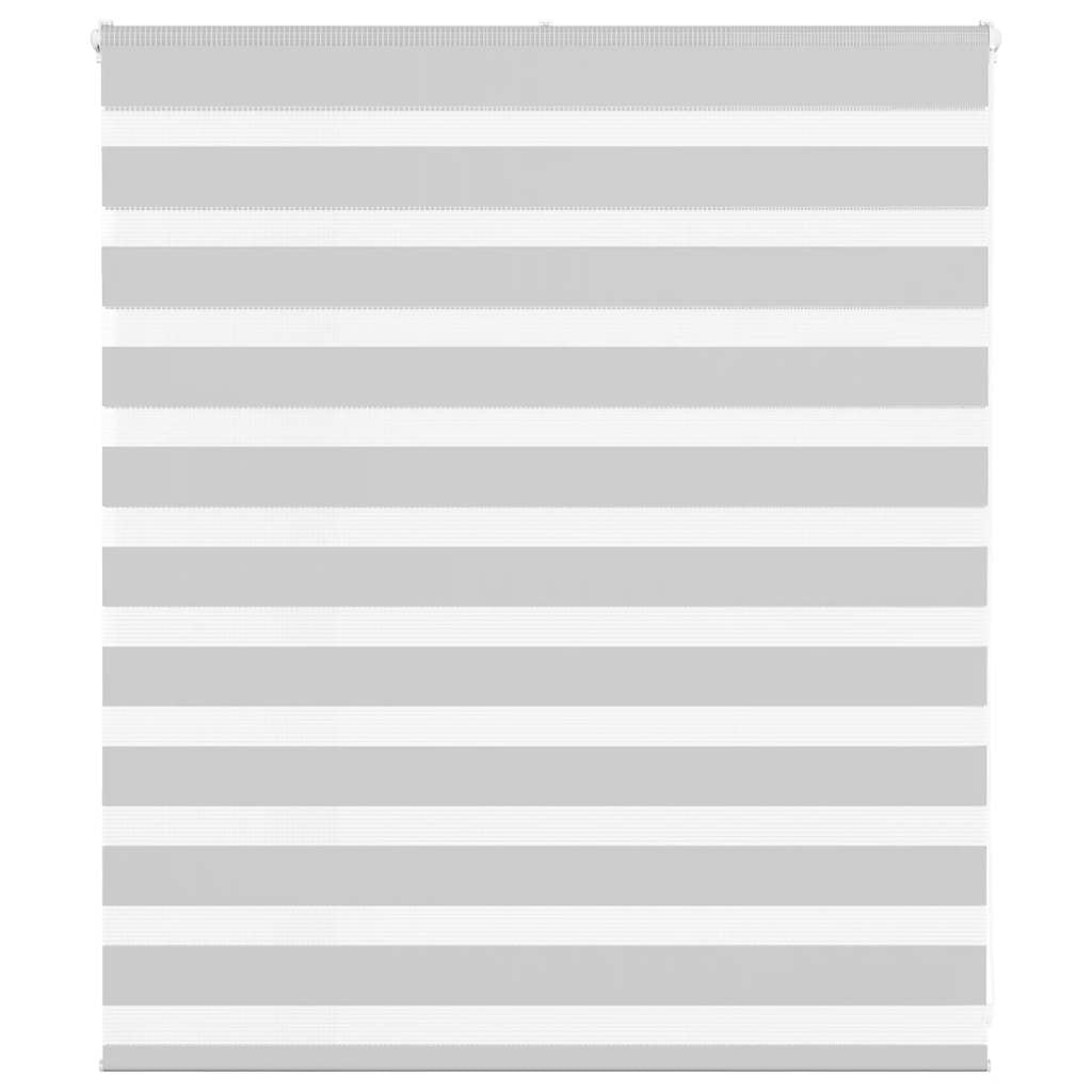 Vidaxl Zebra Rouleau aveugle 125x100 cm Largeur de tissu 120,9 cm Gris clair