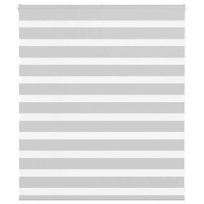 Vidaxl Zebra Rouleau aveugle 125x100 cm Largeur de tissu 120,9 cm Gris clair