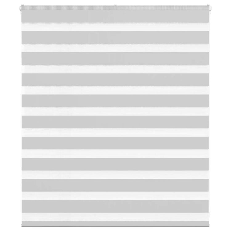 Vidaxl Zebra Rouleau aveugle 125x100 cm Largeur de tissu 120,9 cm Gris clair