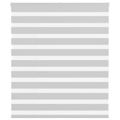 Vidaxl Zebra Rouleau aveugle 135x100 cm Largeur de poussière 130,9 cm Gris clair