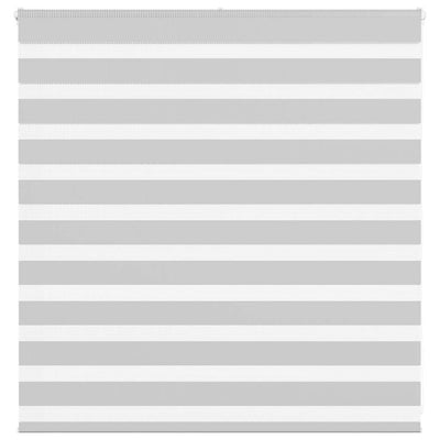 Vidaxl Zebra Rouleau aveugle 140x100 cm Largeur de poussière 135,9 cm Gris clair
