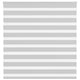 Vidaxl Zebra Rouleau aveugle 145x100 cm Largeur de tissu 140,9 cm Gris clair