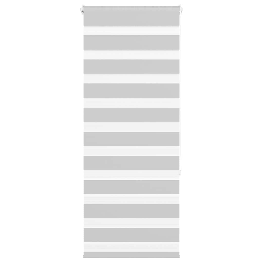 Vidaxl Zebra Rouleau aveugle 65x150 cm Largeur de tissu 60,9 cm Gris clair