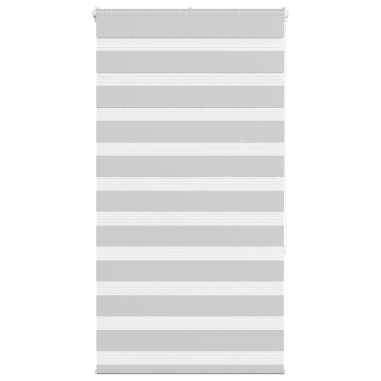 Vidaxl Zebra Rouleau aveugle 80x150 cm Largeur de poussière 75,9 cm gris clair