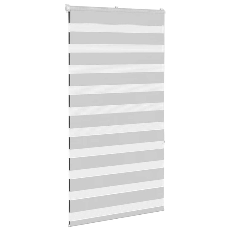 Vidaxl Zebra Rouleau aveugle 80x150 cm Largeur de poussière 75,9 cm gris clair