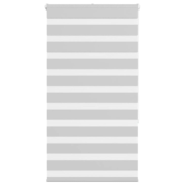 Vidaxl Zebra Rouleau aveugle 90x150 cm Largeur de poussière 85,9 cm Gris clair