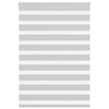 Vidaxl Zebra Rouleau aveugle 95x150 cm Largeur de poussière 90,9 cm Gris clair