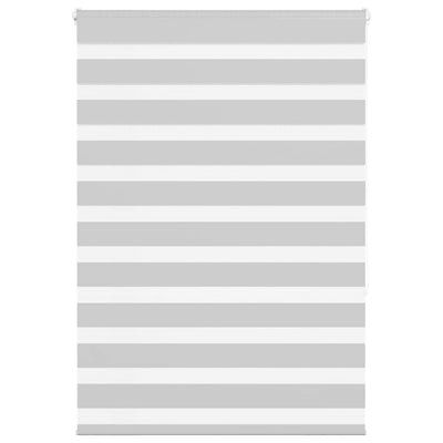 Vidaxl Zebra Rouleau aveugle 100x150 cm Largeur de poussière 95,9 cm gris clair