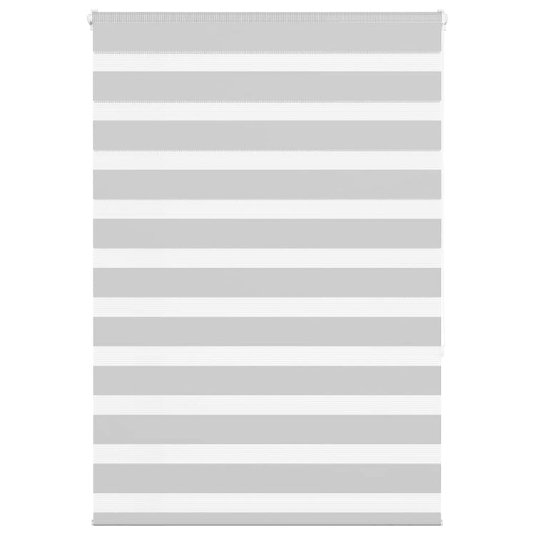 Vidaxl Zebra Rouleau aveugle 100x150 cm Largeur de poussière 95,9 cm gris clair